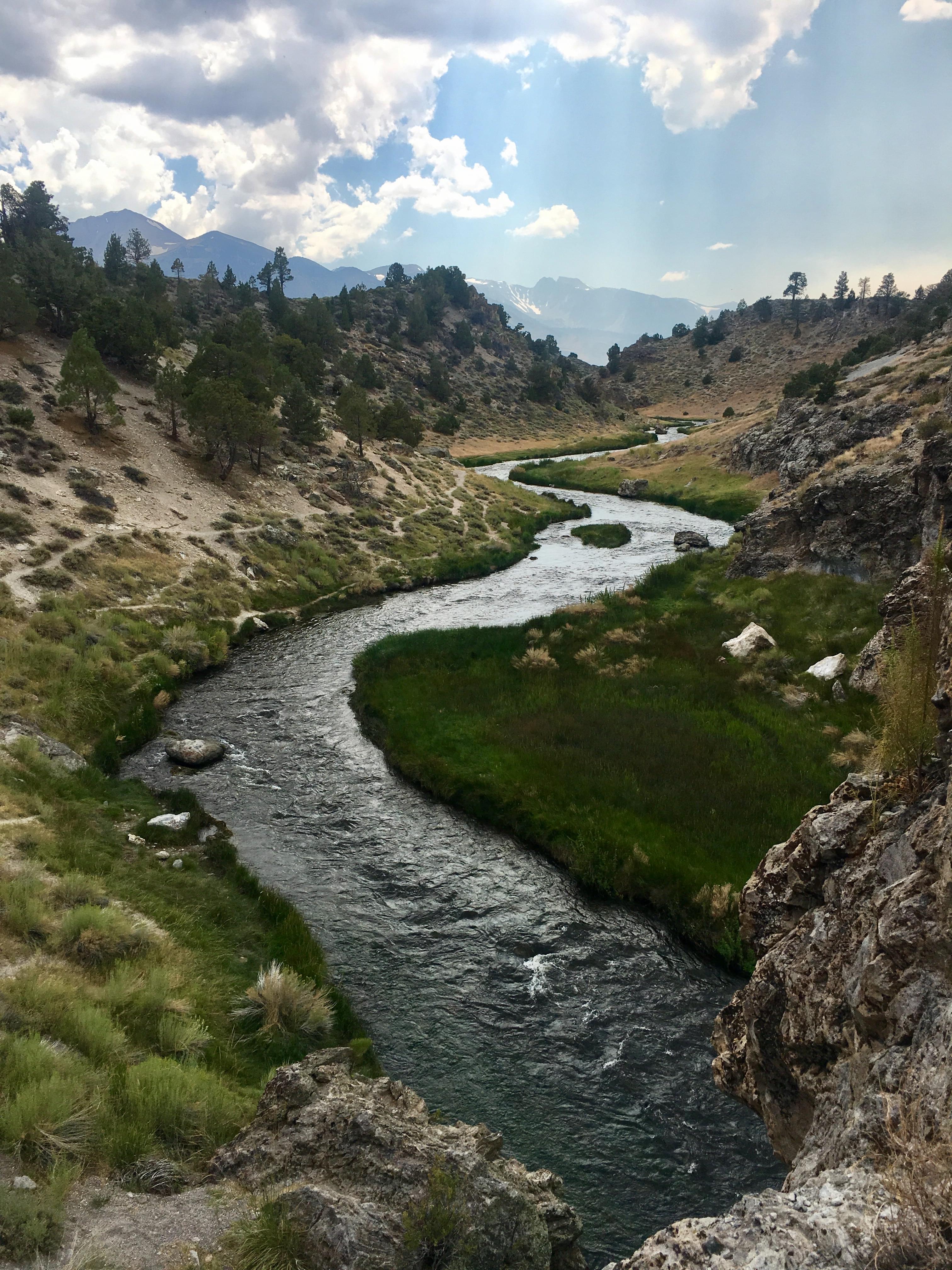 Hot Creek Before a Storm